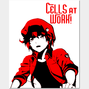 Red Blood Cell Hataraku Saibou Posters and Art